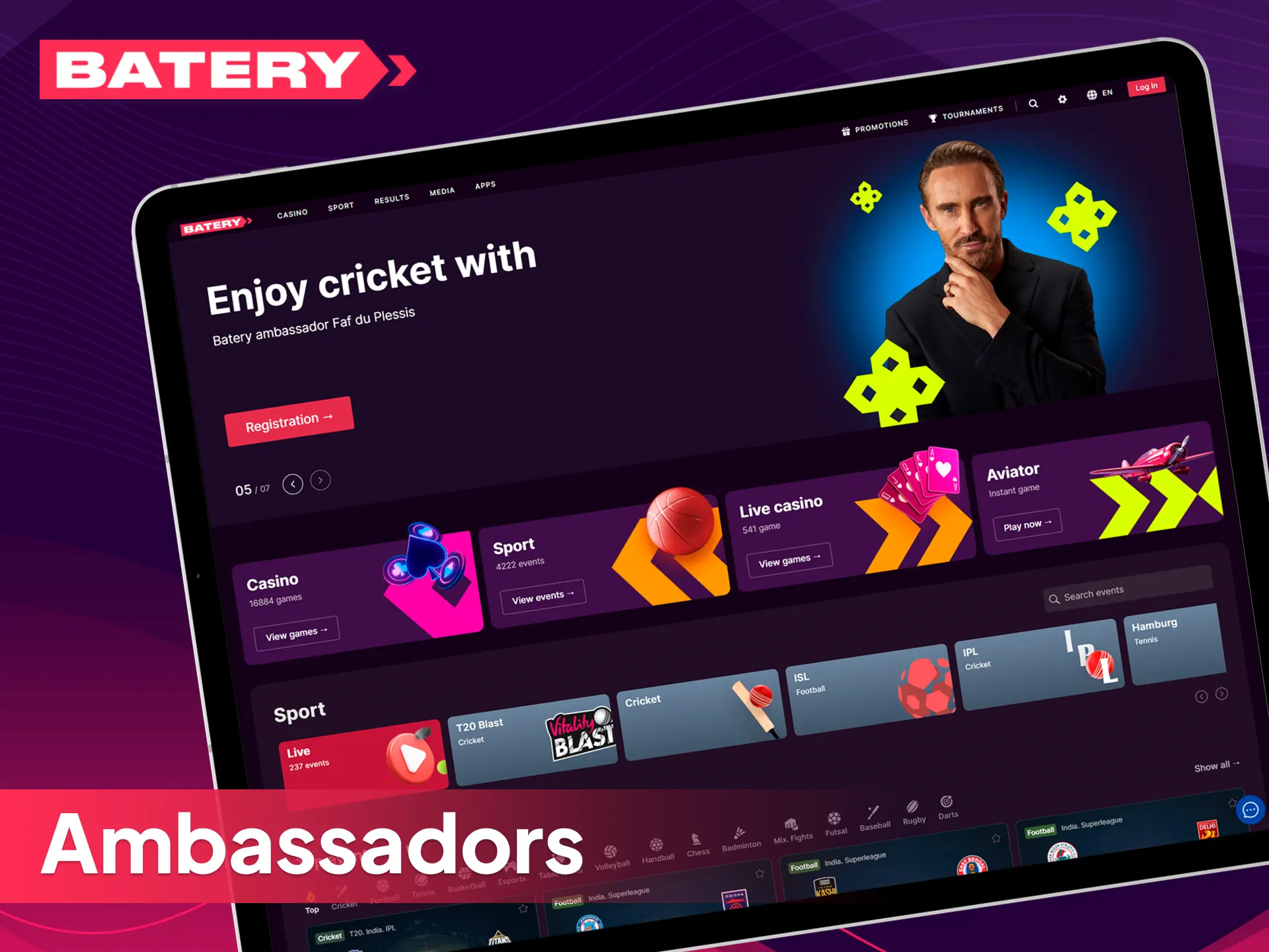 Discover the official brand ambassadors and corporate partners of Batery India.
