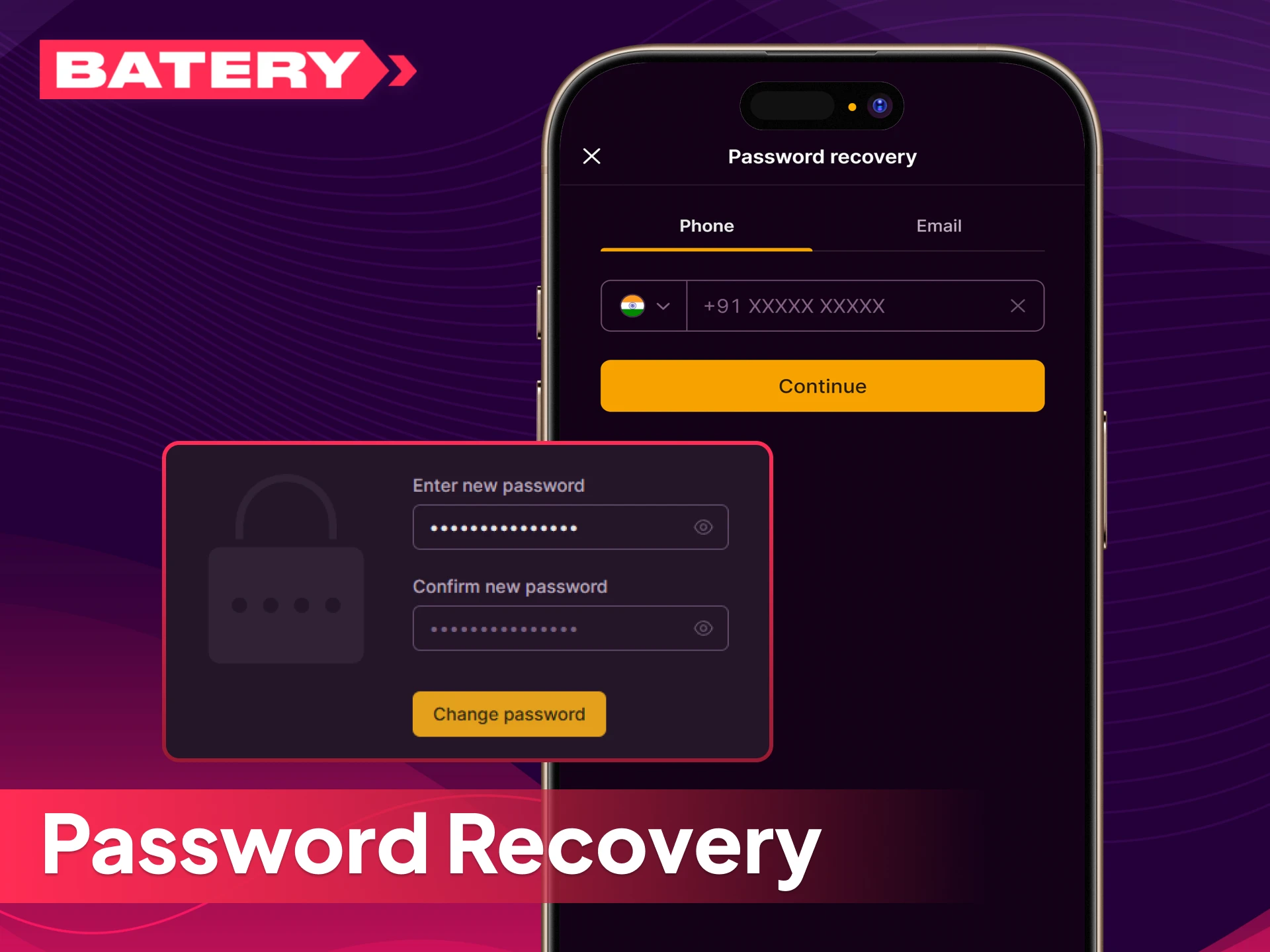 Recover your Batery India account password quickly using this guide.