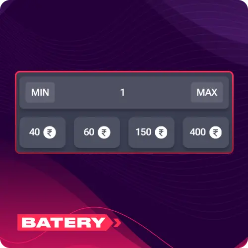 Enjoy low entry bets in Batery Chicken Road today, and place your online stakes starting from just one rupee.