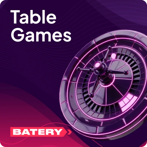 Launch digital Roulette or Blackjack at Batery casino, and set your own adjustable bet sizes.